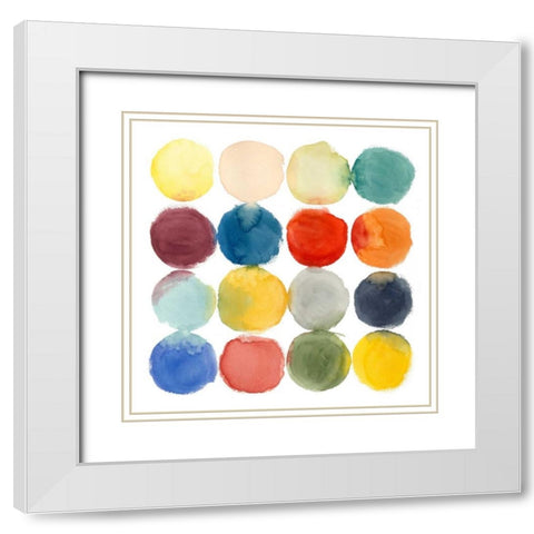 Transference I White Modern Wood Framed Art Print with Double Matting by Meagher, Megan