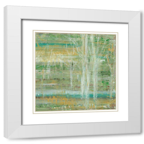 Harbinger II White Modern Wood Framed Art Print with Double Matting by Choate, Lisa