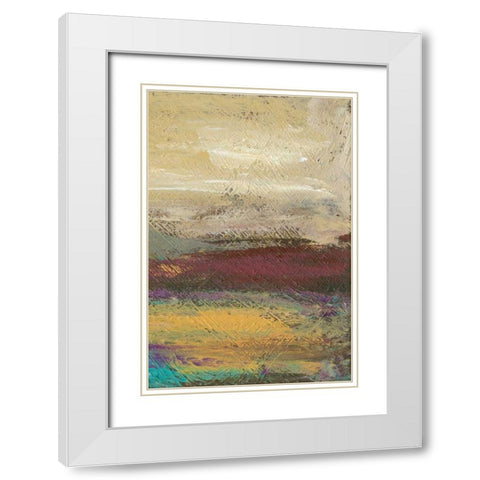 Desertscape II White Modern Wood Framed Art Print with Double Matting by Choate, Lisa