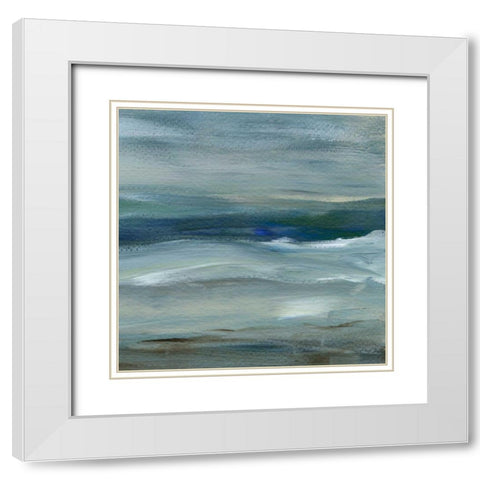 Denim Dance II White Modern Wood Framed Art Print with Double Matting by Choate, Lisa