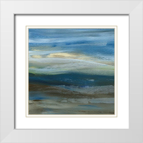 Denim Dance III White Modern Wood Framed Art Print with Double Matting by Choate, Lisa