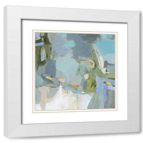 Moonlight White Modern Wood Framed Art Print with Double Matting by Long, Christina