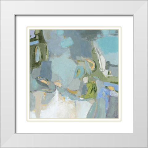 Moonlight White Modern Wood Framed Art Print with Double Matting by Long, Christina