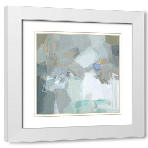 Frosted Flakes White Modern Wood Framed Art Print with Double Matting by Long, Christina