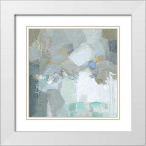 Frosted Flakes White Modern Wood Framed Art Print with Double Matting by Long, Christina