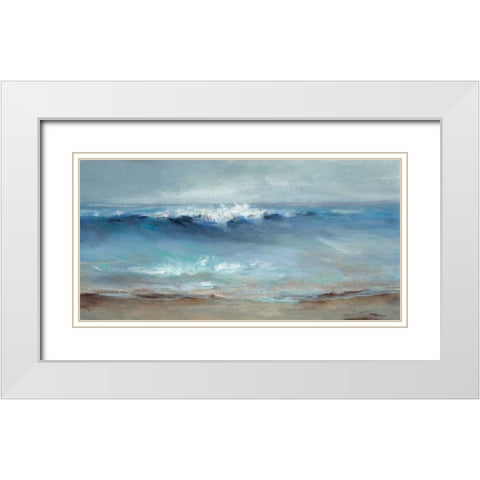 Northeast Wind White Modern Wood Framed Art Print with Double Matting by Long, Christina