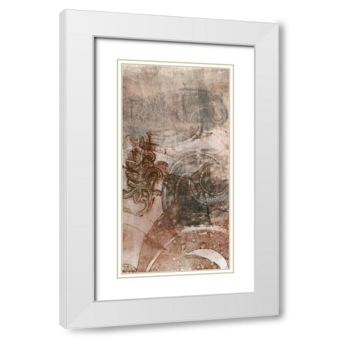 Layered Filigree I White Modern Wood Framed Art Print with Double Matting by Goldberger, Jennifer