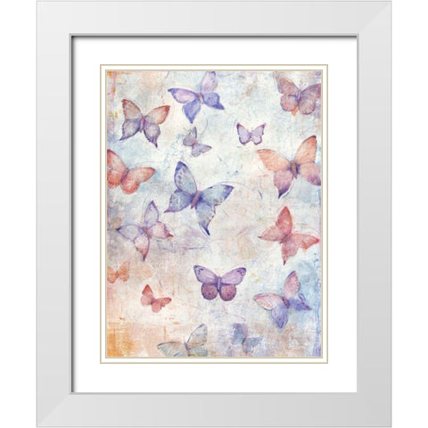 In Flight II White Modern Wood Framed Art Print with Double Matting by OToole, Tim