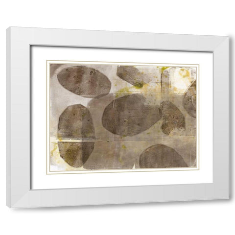 River Rock II White Modern Wood Framed Art Print with Double Matting by Goldberger, Jennifer