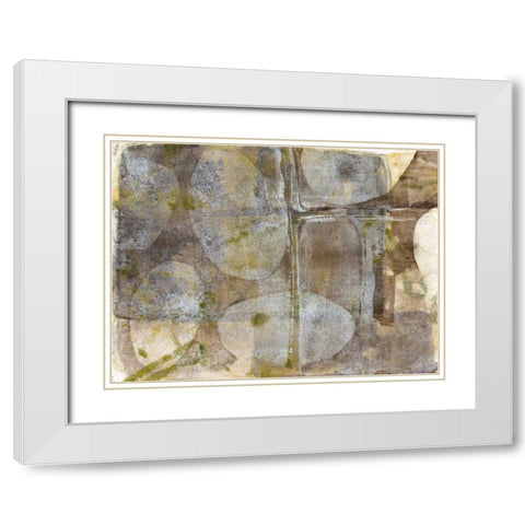 River Rock III White Modern Wood Framed Art Print with Double Matting by Goldberger, Jennifer