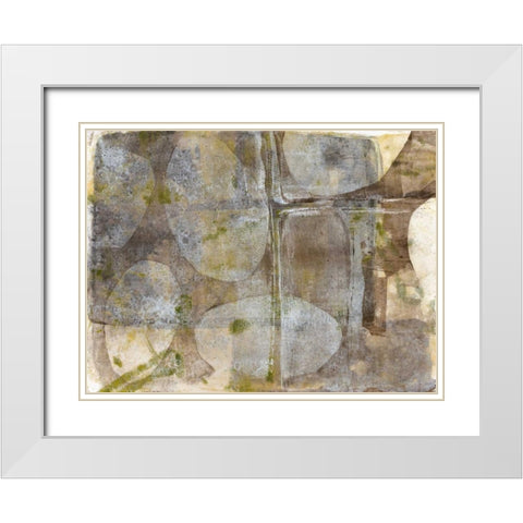 River Rock III White Modern Wood Framed Art Print with Double Matting by Goldberger, Jennifer