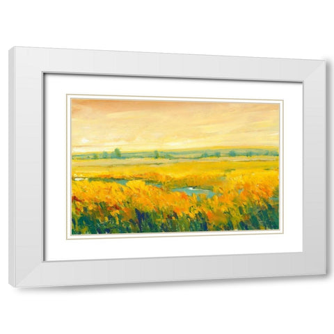 Hot Summer Day II White Modern Wood Framed Art Print with Double Matting by OToole, Tim