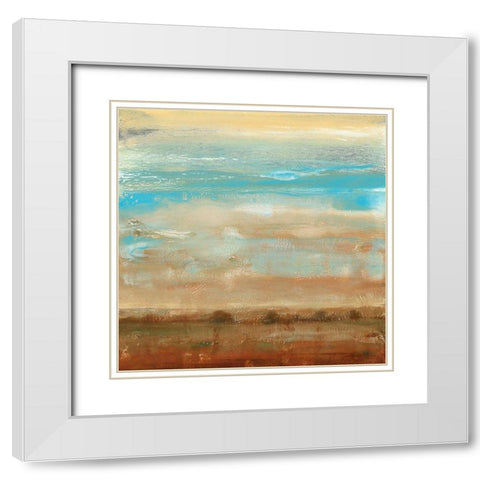 Landscape Impressions II White Modern Wood Framed Art Print with Double Matting by OToole, Tim