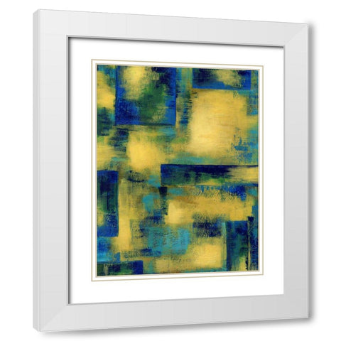 Unconditional I White Modern Wood Framed Art Print with Double Matting by Stramel, Renee W.