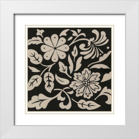 Ginter Charcoal I White Modern Wood Framed Art Print with Double Matting by Zarris, Chariklia