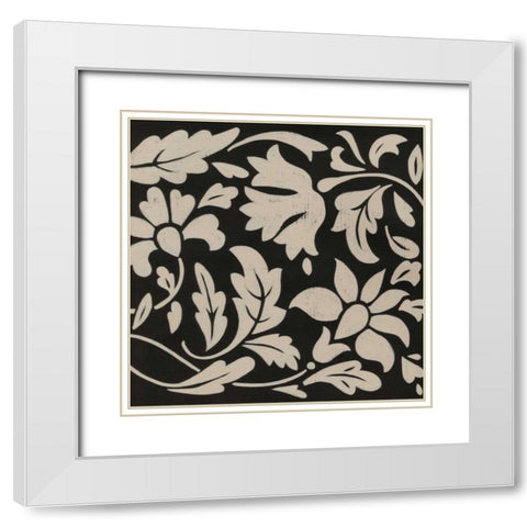 Ginter Charcoal III White Modern Wood Framed Art Print with Double Matting by Zarris, Chariklia