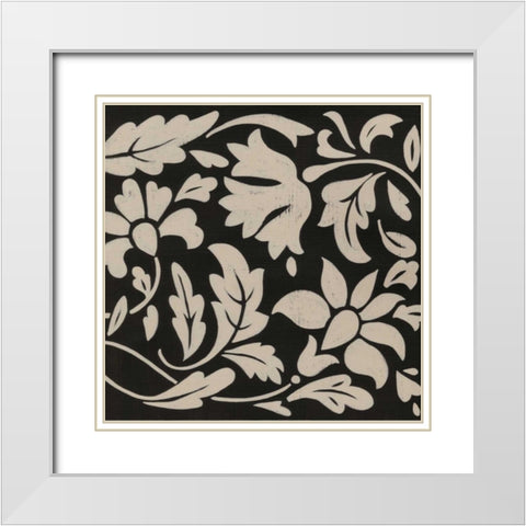 Ginter Charcoal III White Modern Wood Framed Art Print with Double Matting by Zarris, Chariklia