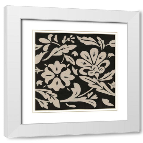 Ginter Charcoal IV White Modern Wood Framed Art Print with Double Matting by Zarris, Chariklia