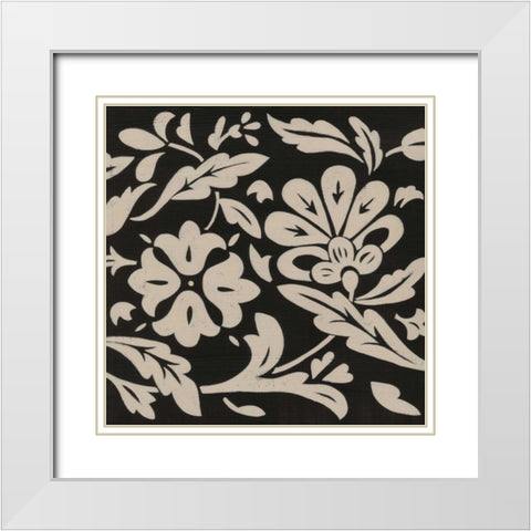 Ginter Charcoal IV White Modern Wood Framed Art Print with Double Matting by Zarris, Chariklia