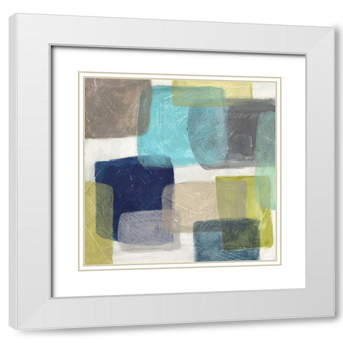 Transparency I White Modern Wood Framed Art Print with Double Matting by Meagher, Megan