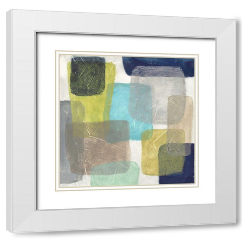 Transparency II White Modern Wood Framed Art Print with Double Matting by Meagher, Megan