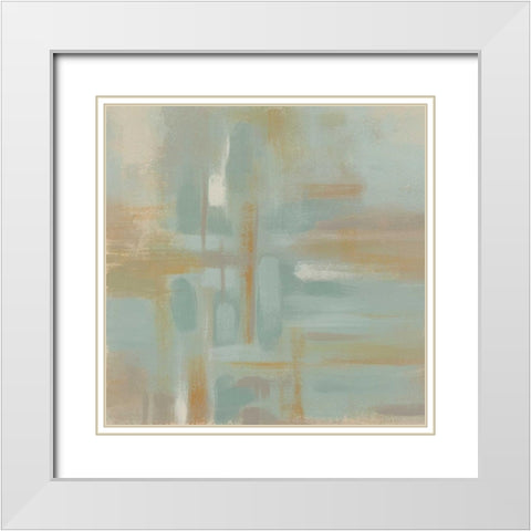 Mirage I White Modern Wood Framed Art Print with Double Matting by Vess, June Erica