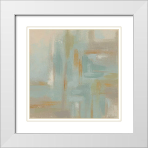Mirage II White Modern Wood Framed Art Print with Double Matting by Vess, June Erica
