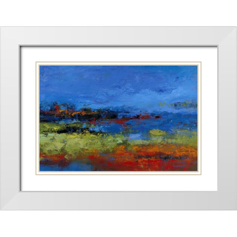 Thicker than Water II White Modern Wood Framed Art Print with Double Matting by Bothne, Janet