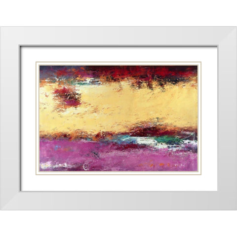 A Bridge to Joy White Modern Wood Framed Art Print with Double Matting by Bothne, Janet
