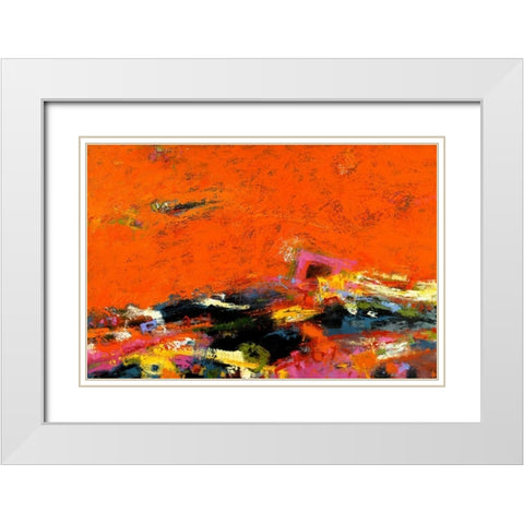 Jubilation White Modern Wood Framed Art Print with Double Matting by Bothne, Janet