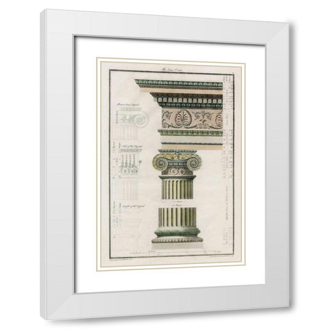 The Iconic Order White Modern Wood Framed Art Print with Double Matting by Richardson