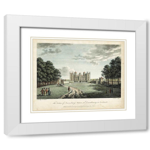 Watts Views I White Modern Wood Framed Art Print with Double Matting by Watts, W.