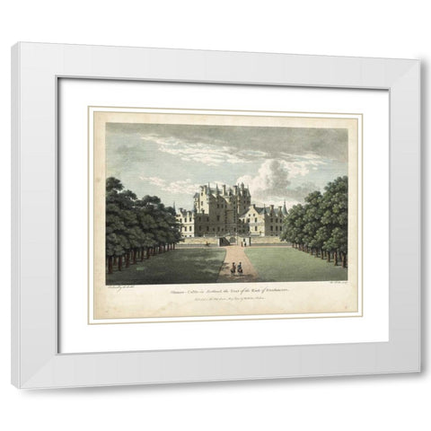 Watts Views II White Modern Wood Framed Art Print with Double Matting by Watts, W.