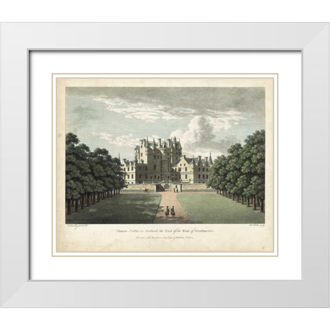 Watts Views II White Modern Wood Framed Art Print with Double Matting by Watts, W.