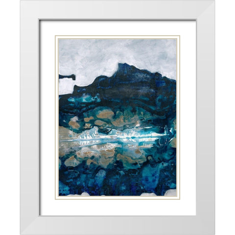Cooling Pool III White Modern Wood Framed Art Print with Double Matting by Taylor, Kari