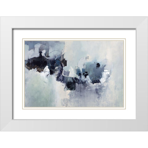 Limmerick Breeze White Modern Wood Framed Art Print with Double Matting by Taylor, Kari