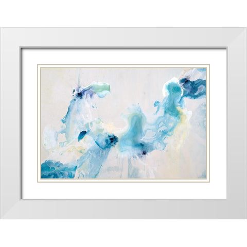 Gentle Breeze White Modern Wood Framed Art Print with Double Matting by Taylor, Kari
