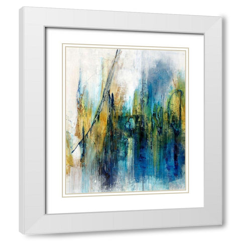 Selcouth White Modern Wood Framed Art Print with Double Matting by Schicker, Joshua
