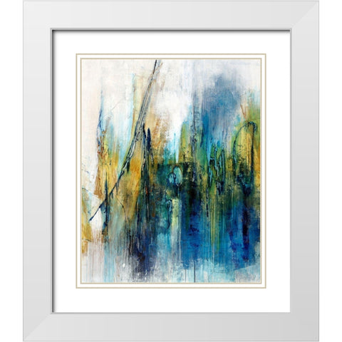 Selcouth White Modern Wood Framed Art Print with Double Matting by Schicker, Joshua