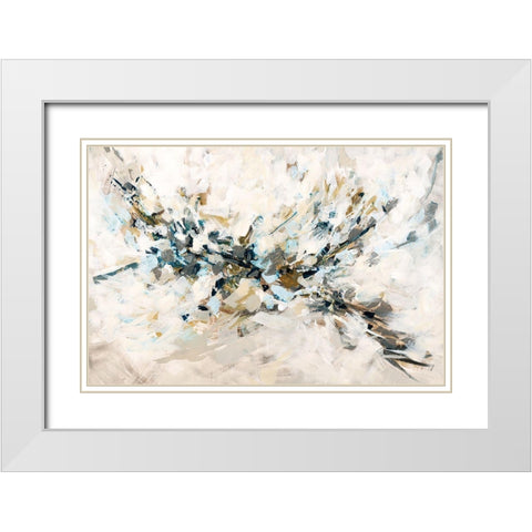 Rising Falcon White Modern Wood Framed Art Print with Double Matting by Taylor, Kari