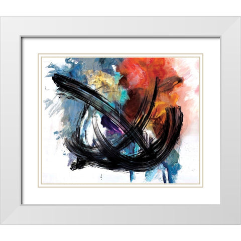 The Fire Within White Modern Wood Framed Art Print with Double Matting by Circle Art Group