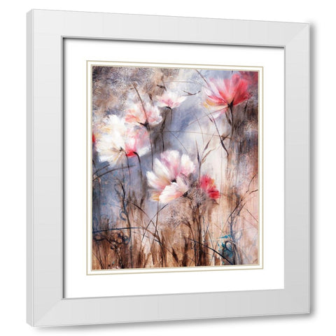 Stems in the Wind White Modern Wood Framed Art Print with Double Matting by Drotar, Rikki