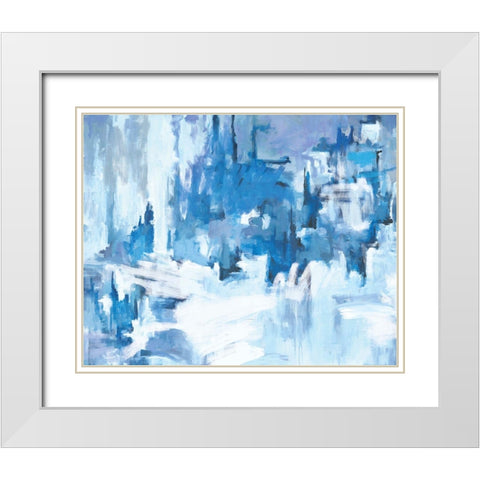 Iceberg White Modern Wood Framed Art Print with Double Matting by Circle Art Group