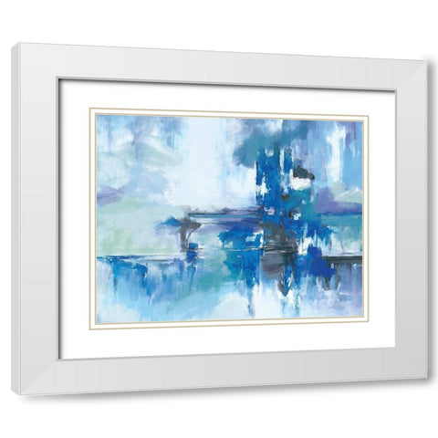 Patience White Modern Wood Framed Art Print with Double Matting by Circle Art Group