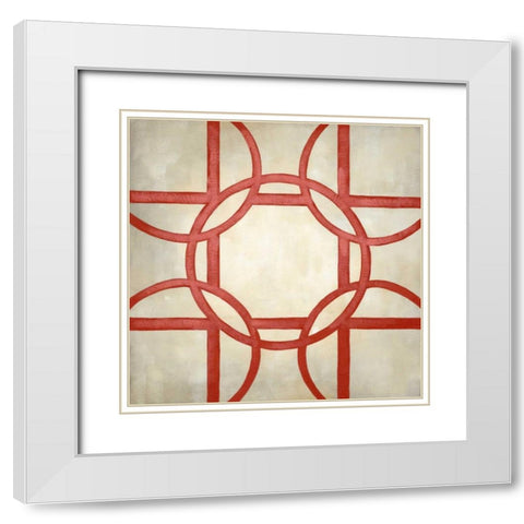 Classical Symmetry XII White Modern Wood Framed Art Print with Double Matting by Zarris, Chariklia