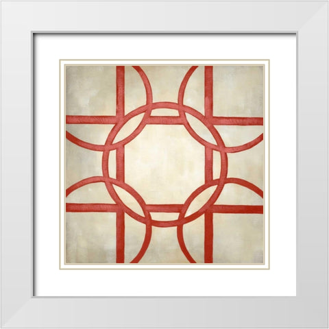 Classical Symmetry XII White Modern Wood Framed Art Print with Double Matting by Zarris, Chariklia