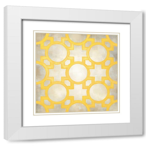 Classical Symmetry XIV White Modern Wood Framed Art Print with Double Matting by Zarris, Chariklia