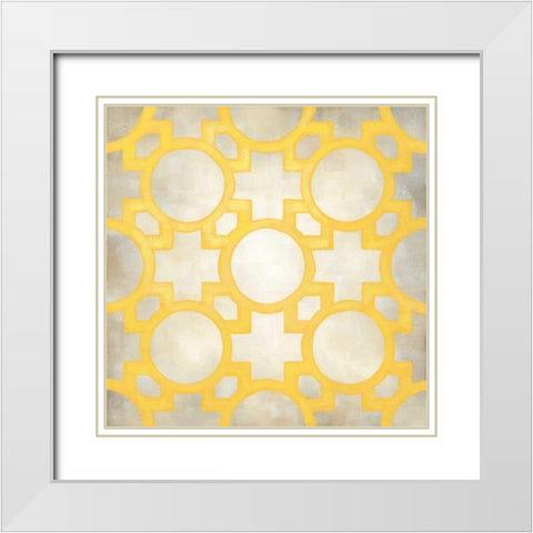 Classical Symmetry XIV White Modern Wood Framed Art Print with Double Matting by Zarris, Chariklia