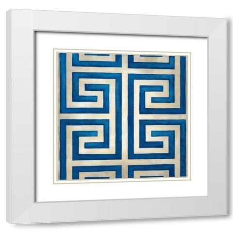 Classical Symmetry XVI White Modern Wood Framed Art Print with Double Matting by Zarris, Chariklia