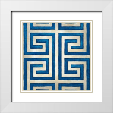 Classical Symmetry XVI White Modern Wood Framed Art Print with Double Matting by Zarris, Chariklia